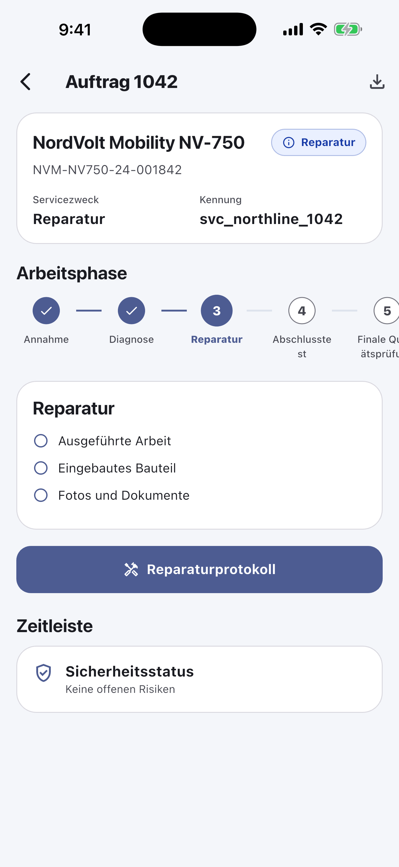 Batteriepass-Software für Reparaturwerkstätten — Reparieren und prüfen