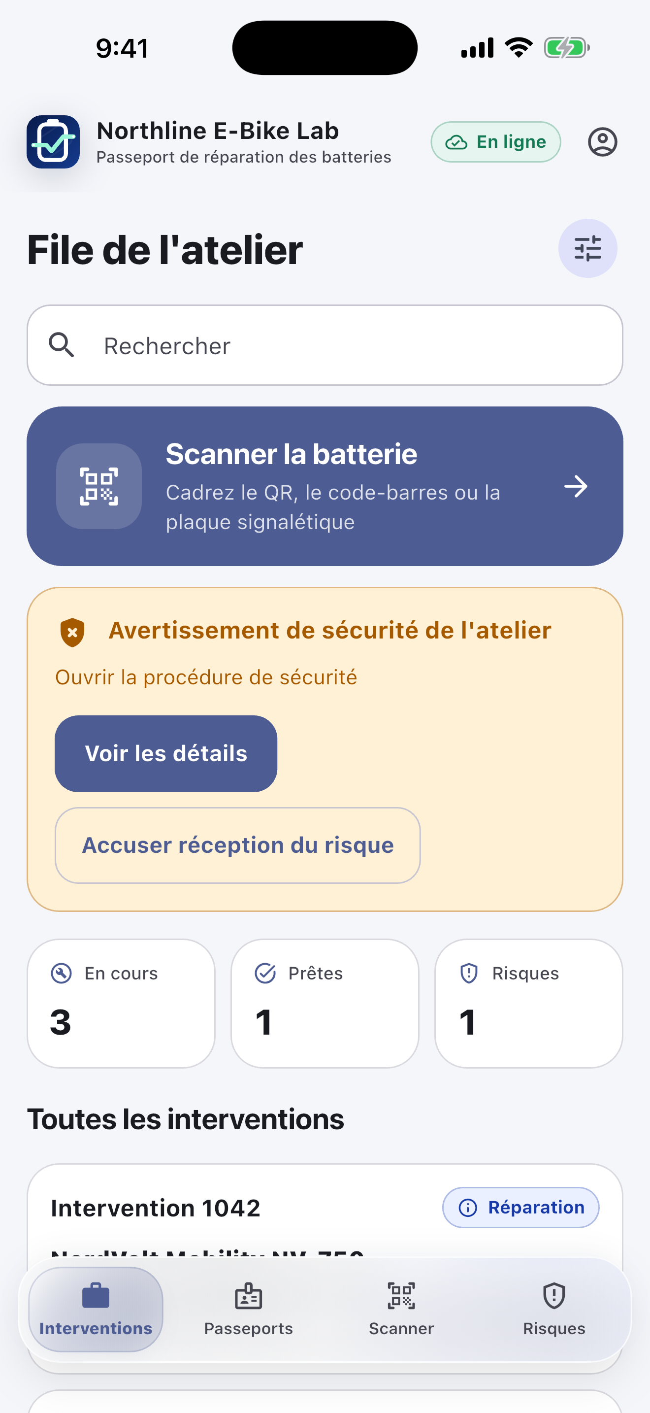 Logiciel de passeport batterie pour ateliers de réparation — Diagnostiquer et chiffrer